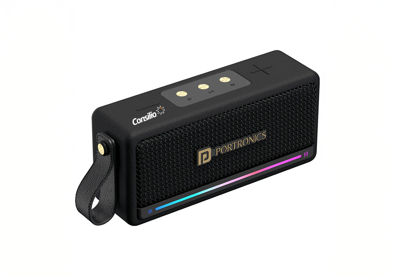 Portronics Harmony Mini 25W HD Premium Portable Bluetooth Speaker with Subwoofer (Black)